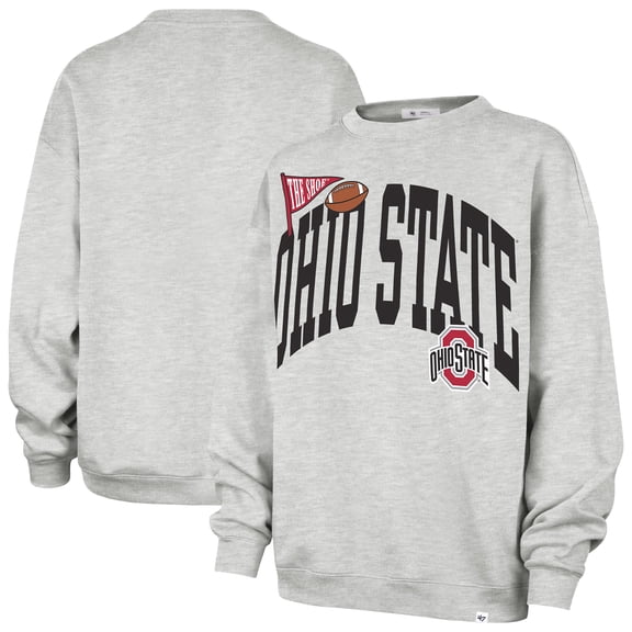 Women's '47  Gray Ohio State Buckeyes Icon Fleece Sweatshirt