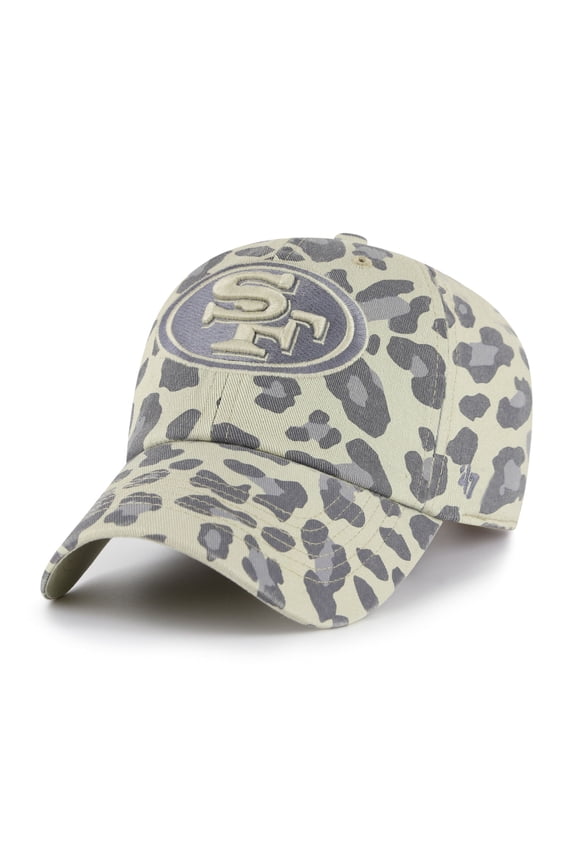 Women's '47 Gray San Francisco 49ers Bagheera Clean Up Adjustable Hat