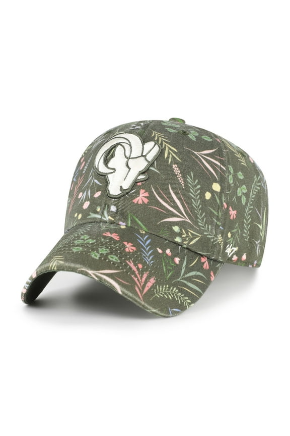 Women's '47  Green Los Angeles Rams Verbena Clean Up Adjustable Hat