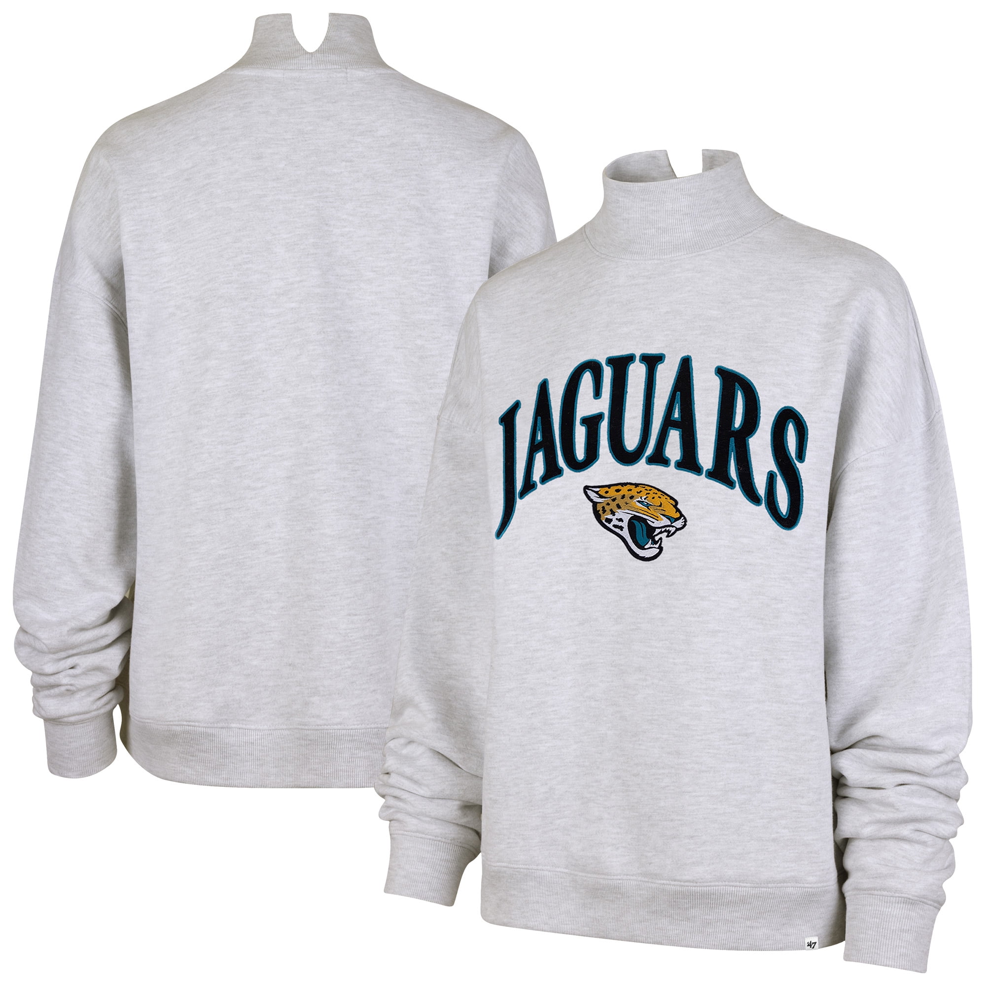新品未使用As, エス Mockneck Sweat Pullover グレー Women's '47 Heather Gray Jacksonville Jaguars Vantage Mock Neck