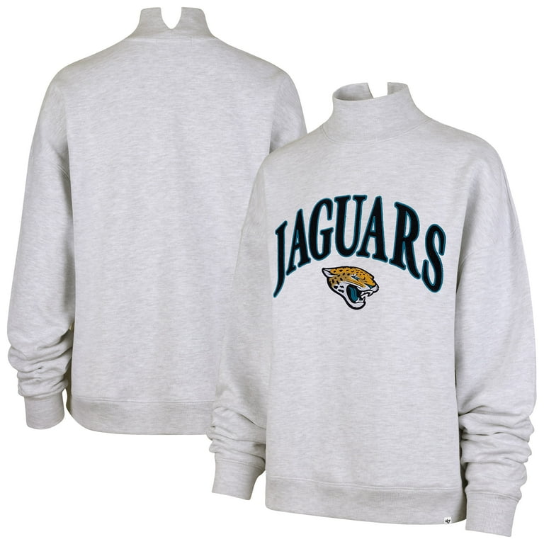 Women's '47 Heather Gray Jacksonville Jaguars Vantage Mock Neck
