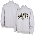 thumbnail image 1 of Women's '47 Heather Gray New Orleans Saints Vantage Mock Neck Pullover Sweatshirt, 1 of 3