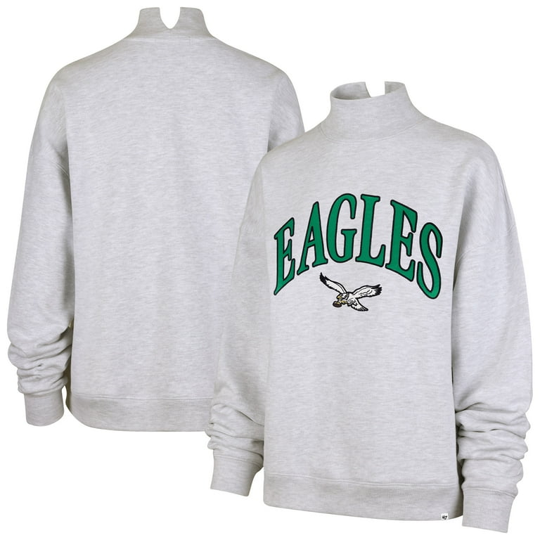 Women's '47 Heather Gray Philadelphia Eagles Vantage Mock Neck