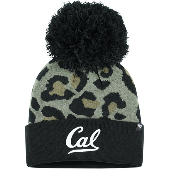 Women's '47 Hunter Green Cal Bears Bagheera Cuffed Knit Hat with Pom