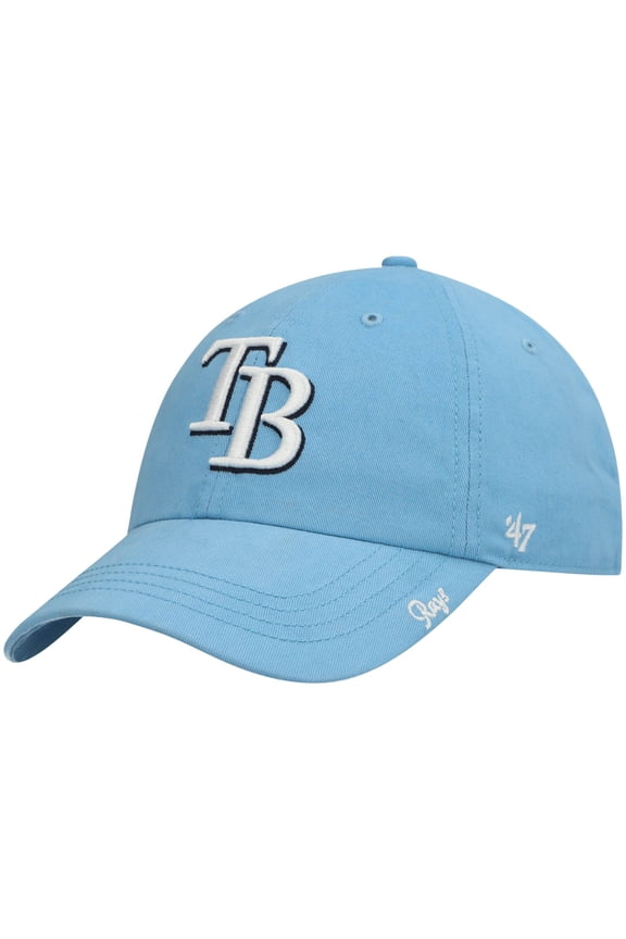 Women's '47 Light Blue Tampa Bay Rays Team Miata Clean Up Adjustable Hat