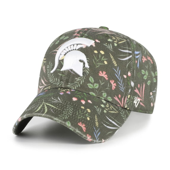 Women's '47 Moss Green Michigan State Spartans Verbena Clean Up Adjustable Hat