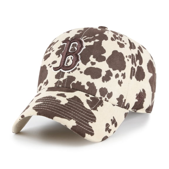 Women's '47 Natural/Brown Boston Red Sox Bessie Clean Up Adjustable Hat