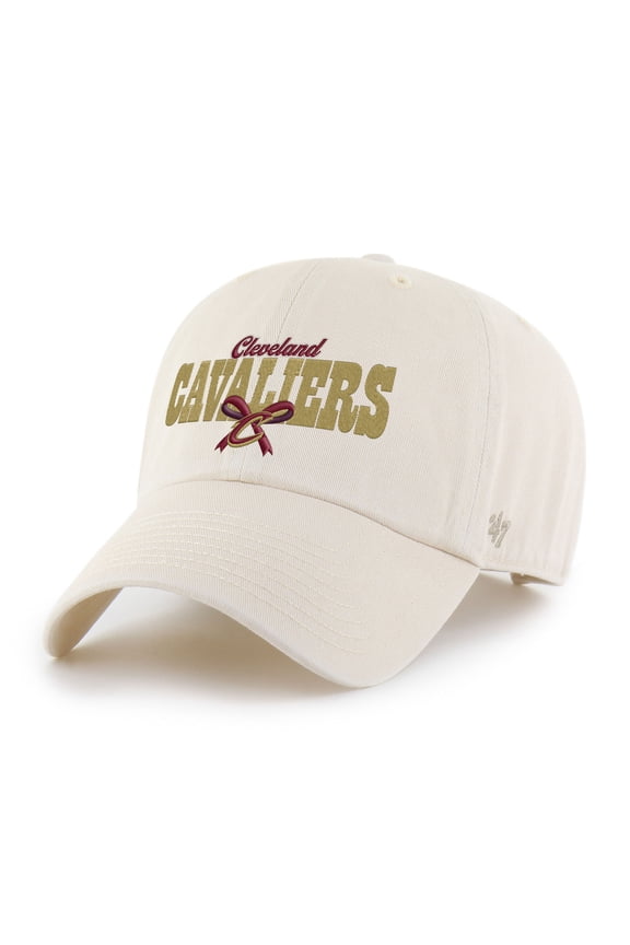 Women's '47 Natural Cleveland Cavaliers Bow Stack Clean Up Adjustable Hat