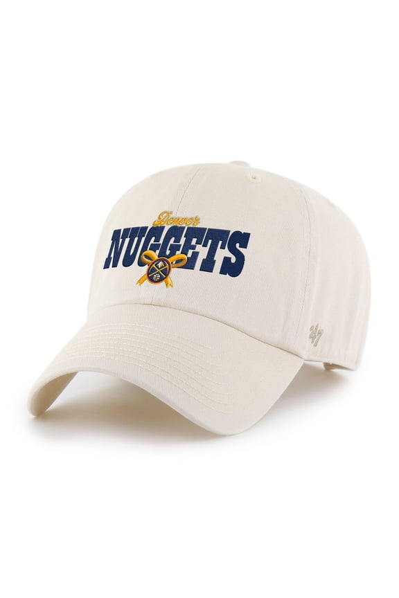 Women's '47 Natural Denver Nuggets Bow Stack Clean Up Adjustable Hat