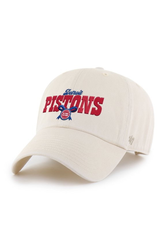 Women's '47 Natural Detroit Pistons Bow Stack Clean Up Adjustable Hat