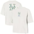 thumbnail image 1 of Women's '47  Natural New York Mets Full Bloom Cropped T-Shirt, 1 of 3