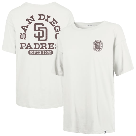 Women's '47 Natural San Diego Padres Back Canyon Sadie T-Shirt