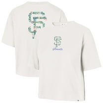 Women's '47  Natural San Francisco Giants Full Bloom Cropped T-Shirt
