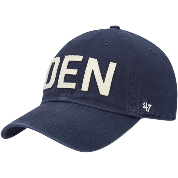 Women's '47 Navy Denver Broncos Finley Clean Up Adjustable Hat