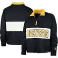 thumbnail image 1 of Women's '47 Navy Milwaukee Brewers Remi Quarter-Zip Cropped Top, 1 of 3