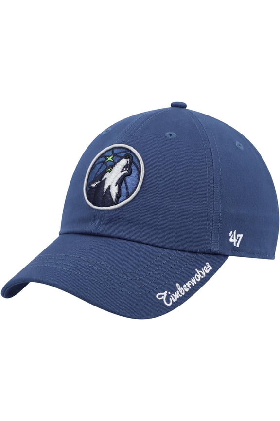 Women's '47 Navy Minnesota Timberwolves Miata Clean Up Logo Adjustable Hat