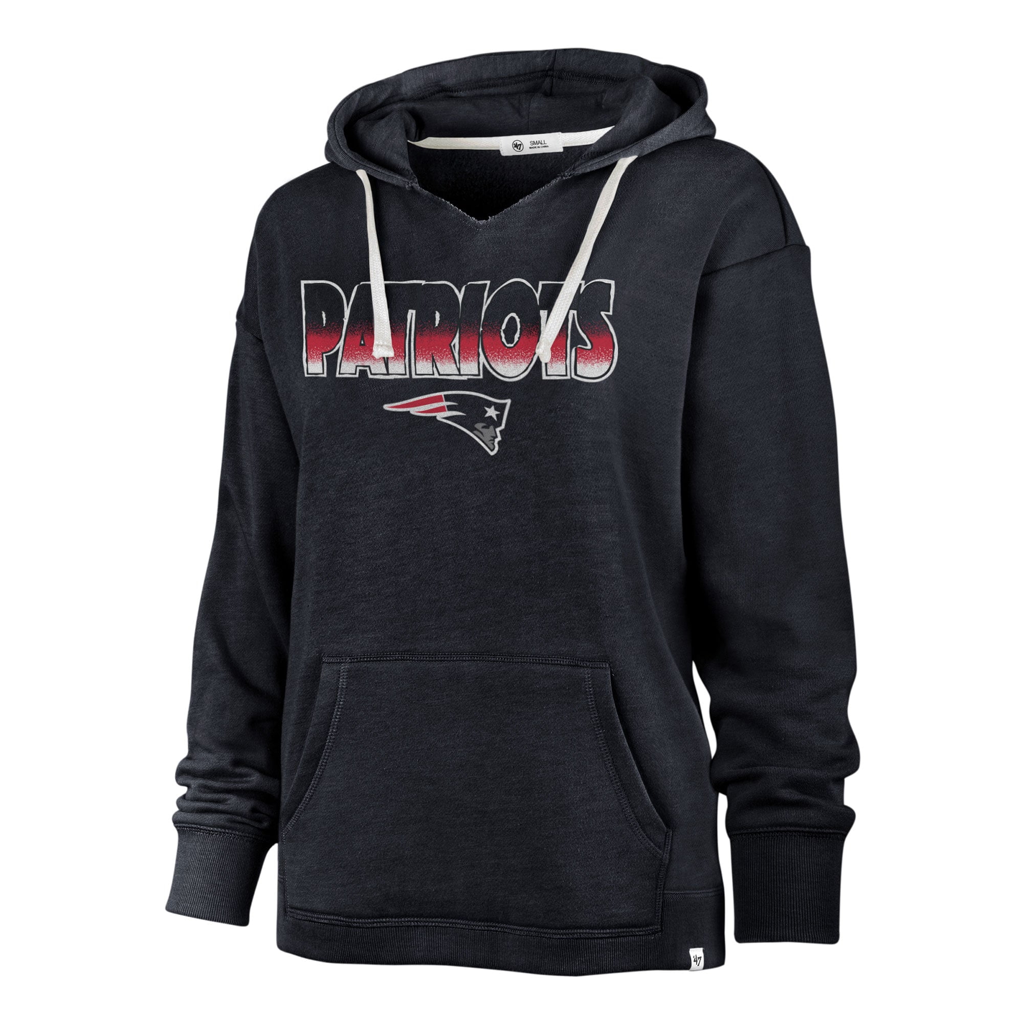 Women's '47 Navy New England Patriots Color Rise Kennedy Pullover ...