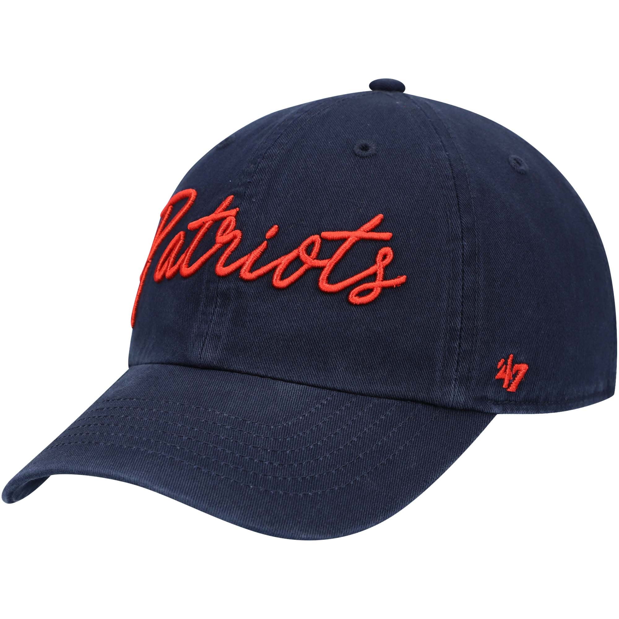 Women s 47 Navy New England Patriots Vocal Clean Up Adjustable Hat Walmart
