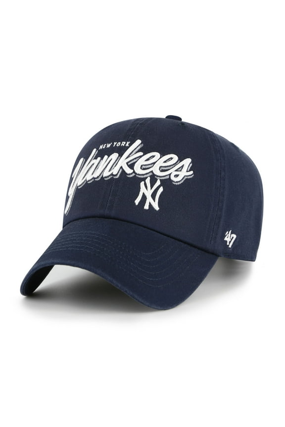 Women's '47 Navy New York Yankees Ariana Clean Up Adjustable Hat