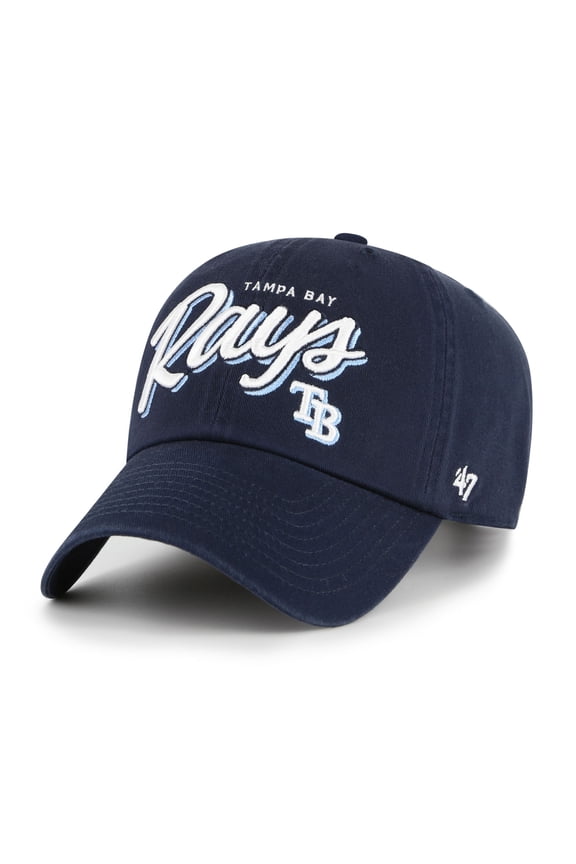 Women's '47 Navy Tampa Bay Rays Ariana Clean Up Adjustable Hat