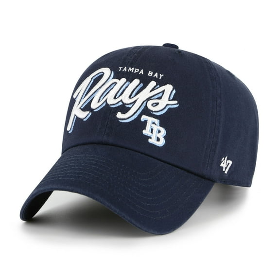 Women's '47 Navy Tampa Bay Rays Ariana Clean Up Adjustable Hat
