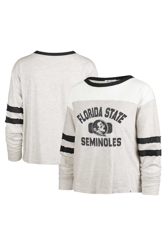 Women's '47 Oatmeal Florida State Seminoles All Class Lena Long Sleeve T-Shirt