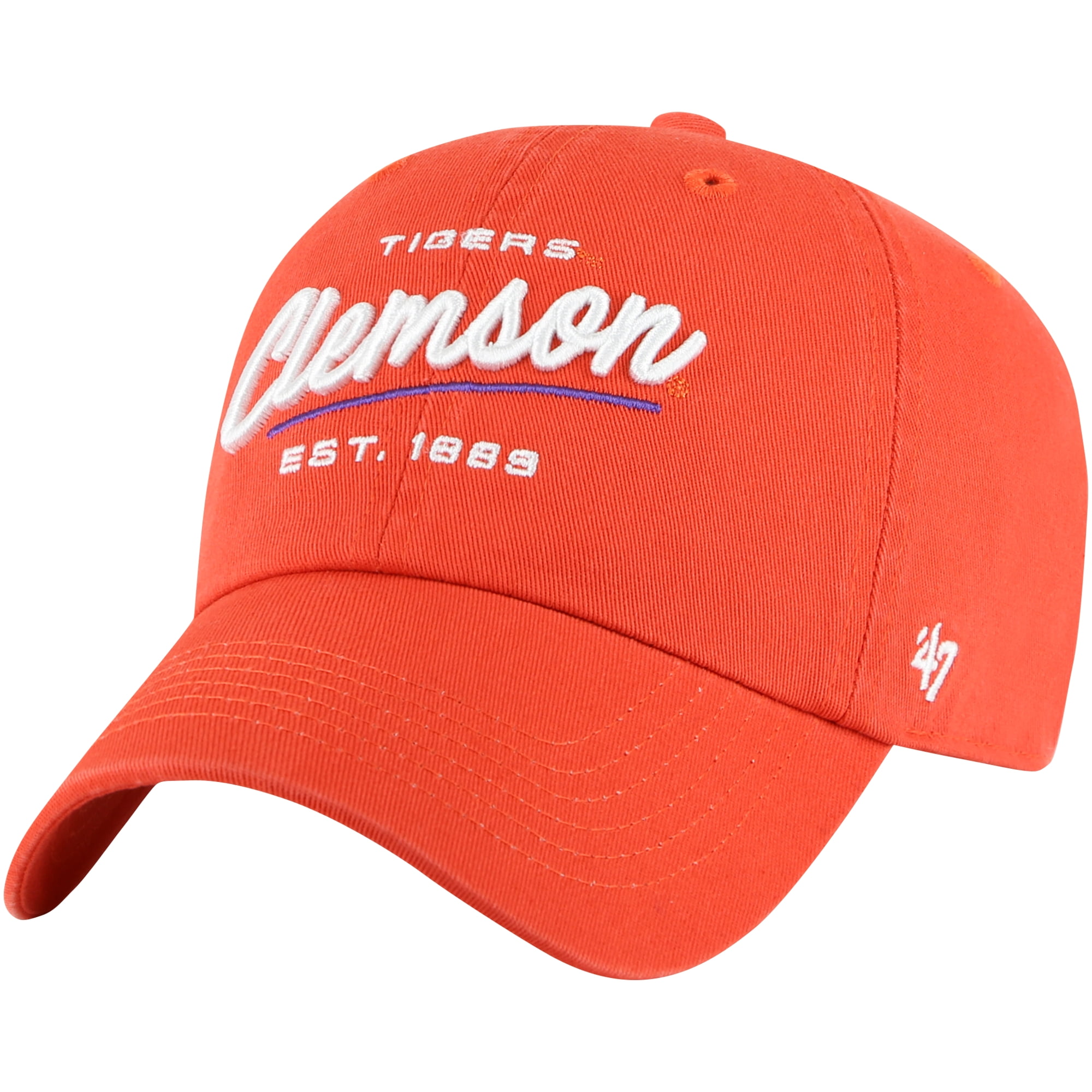 Casquette réglable '47 Clemson Tigers Freshman Trucker pour hommes, blanc/ orange