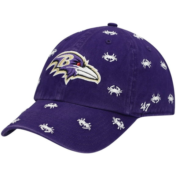 Women's '47 Purple Baltimore Ravens Confetti Clean Up Adjustable Hat