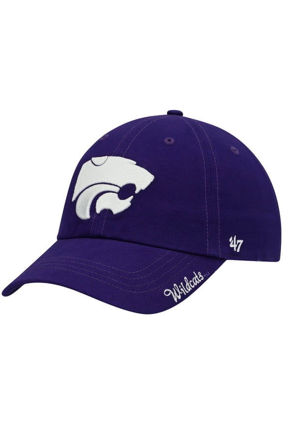 Women's '47 Purple Kansas State Wildcats Miata Clean Up Logo Adjustable Hat
