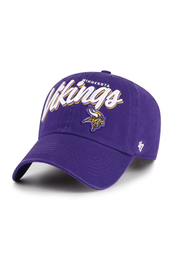 Women's '47 Purple Minnesota Vikings Ariana Clean Up Adjustable Hat
