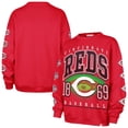 thumbnail image 1 of Women's '47  Red Cincinnati Reds Trendy Team Go Big Oversized Sweatshirt, 1 of 3
