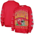 thumbnail image 1 of Women's '47  Red Kansas City Chiefs Go Big Oversized Pullover Sweatshirt, 1 of 2