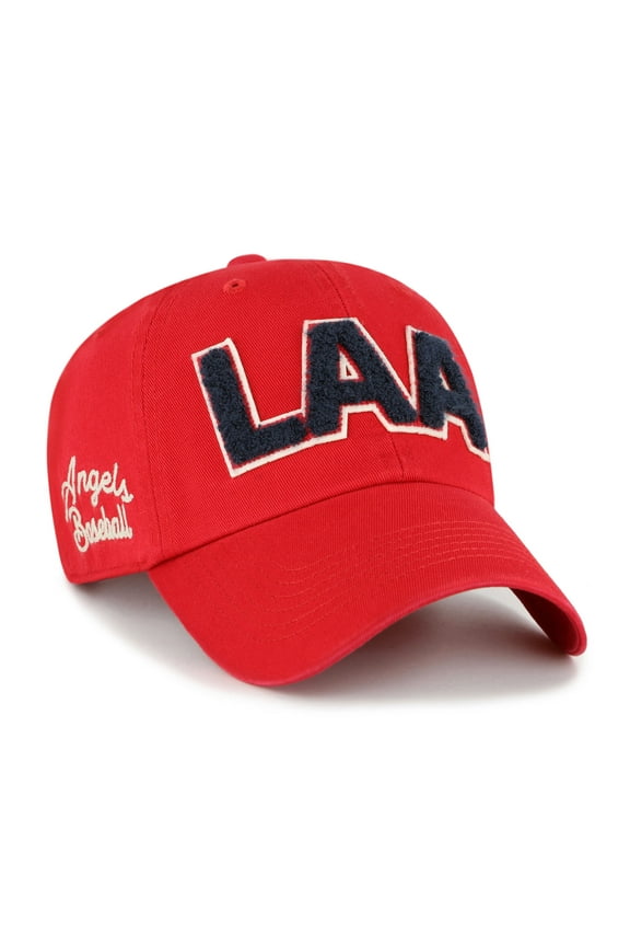 Women's '47  Red Los Angeles Angels Zoey Clean Up Adjustable Hat