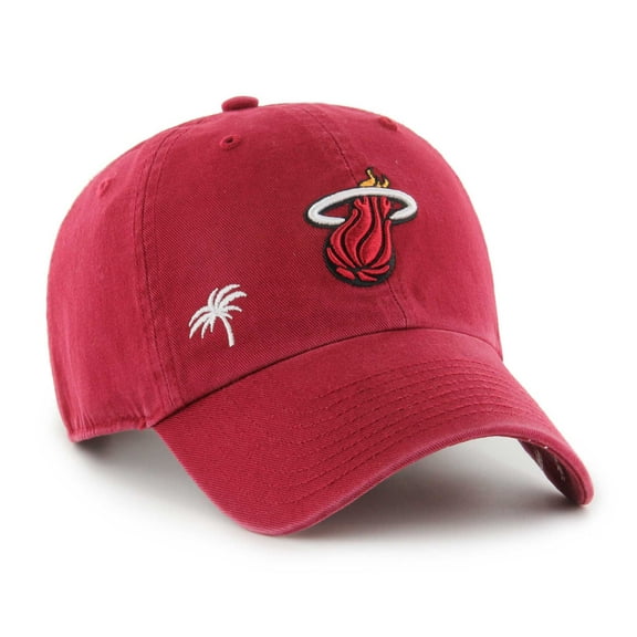 Women's '47 Red Miami Heat Confetti Undervisor Clean Up Adjustable Hat