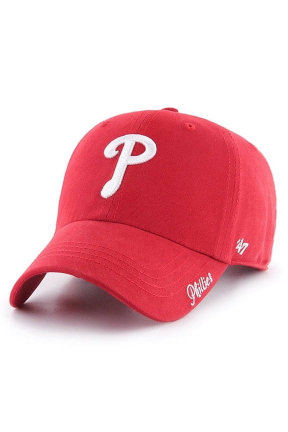 Women's '47 Red Philadelphia Phillies Team Miata Clean Up Adjustable Hat