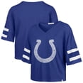 thumbnail image 1 of Women's '47 Royal Indianapolis Colts Premier Scout Cropped V-Neck T-Shirt, 1 of 3