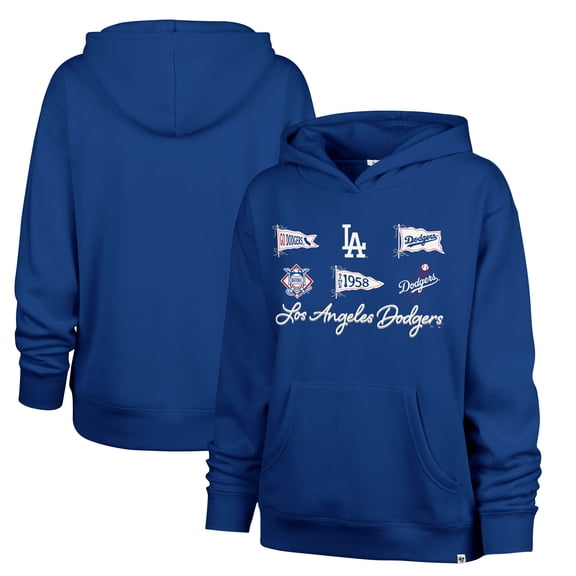 Women's '47 Royal Los Angeles Dodgers Bow & Banners Naomi Hoodie