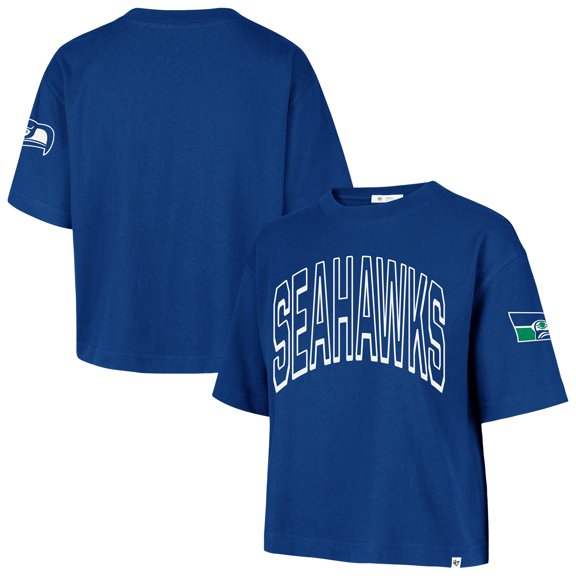 Women's '47 Royal Seattle Seahawks Call Out Reed City T-Shirt