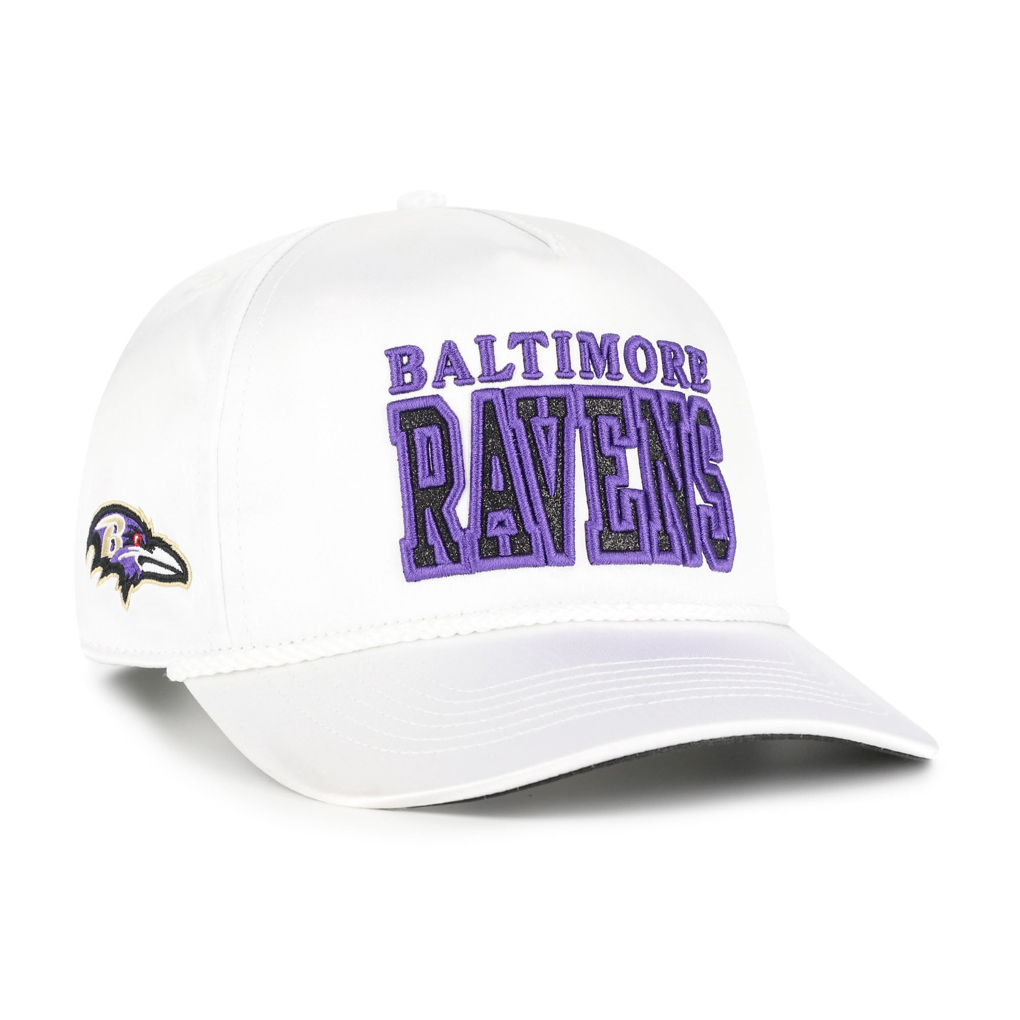 Baltimore Ravens New Era 9FORTY Womens Adjustable Hat White Purple NFL Cap New Era Baltimore Ravens Team Shop - Walmart.com main image 3