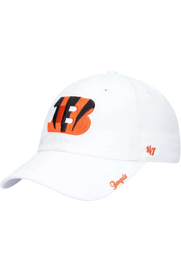 Women's '47 White Cincinnati Bengals Team Miata Clean Up Adjustable Hat