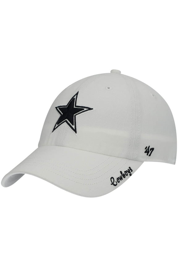 Women's '47 White Dallas Cowboys Miata Clean Up Adjustable Hat