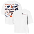 thumbnail image 1 of Women's '47 White Denver Broncos Collage Script Reed City T-Shirt, 1 of 3