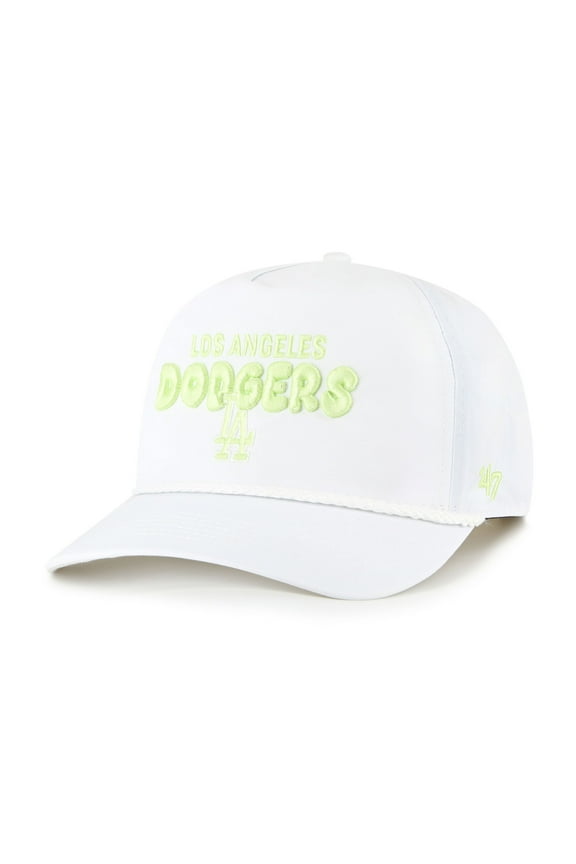 Women's-'47 White Los Angeles Dodgers Bright Side Adjustable Hitch Hat