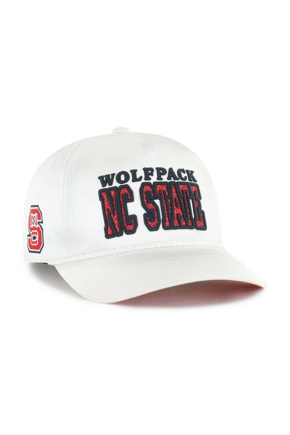 Women's '47 White NC State Wolfpack Outspoken Hitch Adjustable Hat
