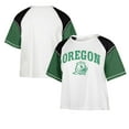 thumbnail image 1 of Women's '47 White Oregon Ducks Serenity Gia Cropped T-Shirt, 1 of 3