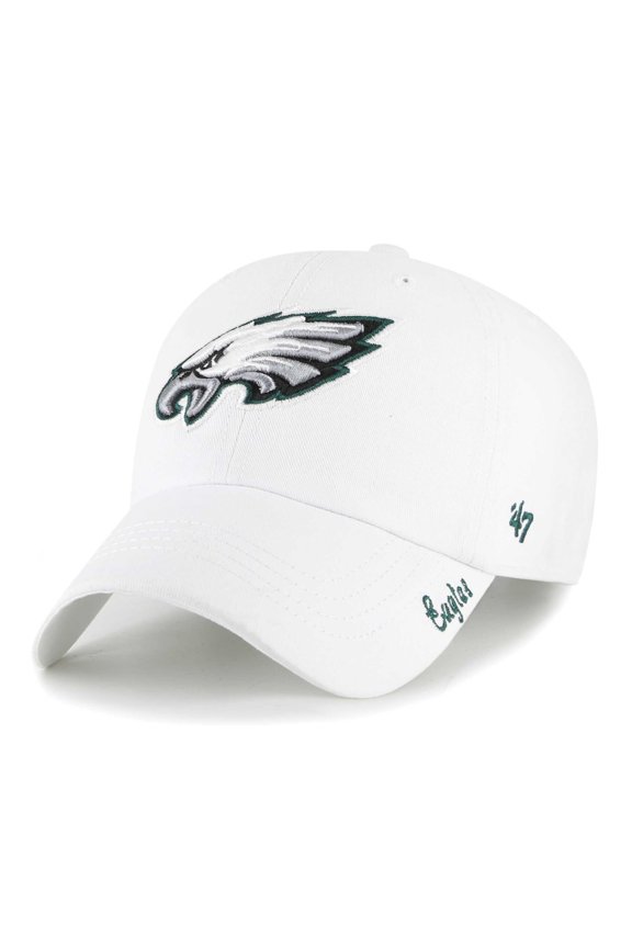 Women's '47 White Philadelphia Eagles Miata Clean Up Adjustable Hat