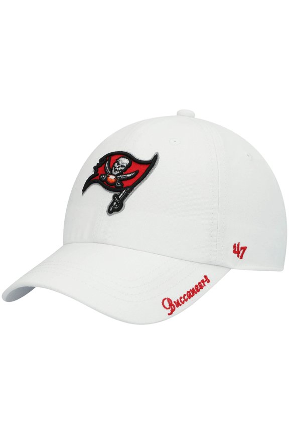 Women's '47 White Tampa Bay Buccaneers Miata Clean Up Logo Adjustable Hat