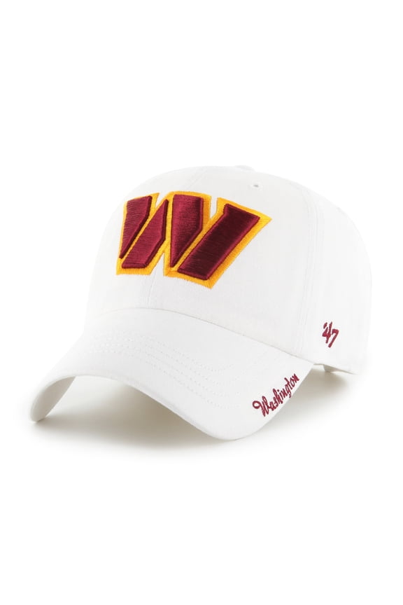 Women's '47 White Washington Commanders Miata Clean Up Adjustable Hat