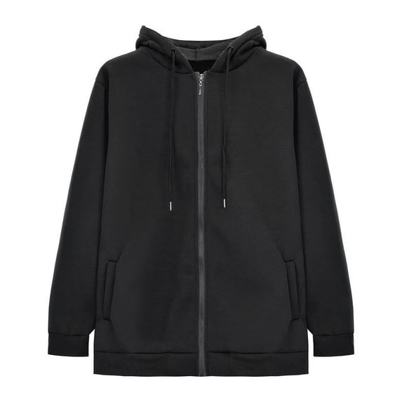 Women's 4X Plus Size Zip Hoodie Oversized Casual Solid Color Long Sleeve Pocket Jacket