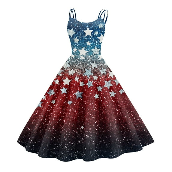 Women's 4th of July Patriotic Dress, Women Sexy Off-Shoulder Independence Day American Flag Printed, Bodycon Sleeveless Mini Dress for Night Out or Summer Party,Wine XL